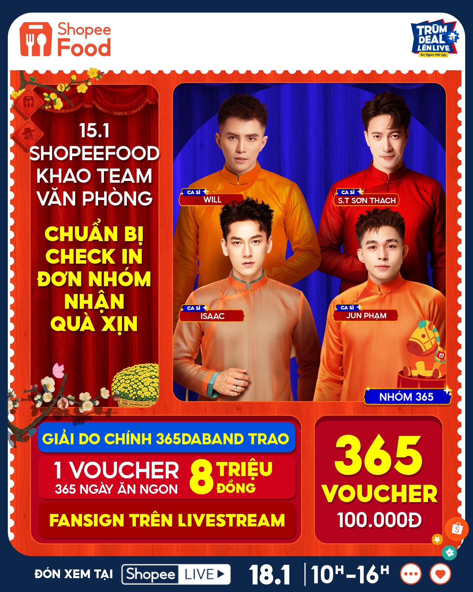 Đầu tư xem “Trùm Deal Lên Live 18.1” là lời luôn: 365DABAND tái hợp “chấn động”, tung deal ăn ngon giảm đến 50%- Ảnh 2.