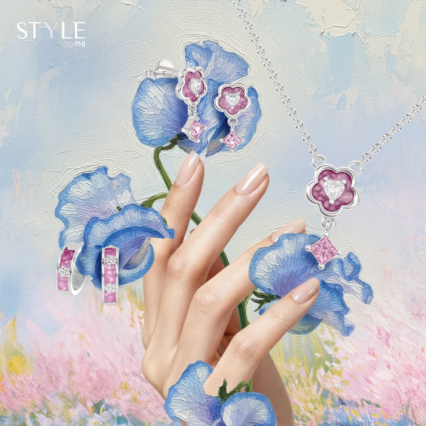 Gen MZ lên “style” đón Tết: Thời thượng với bộ sưu tập cảm hứng từ Monet Garden- Ảnh 2.