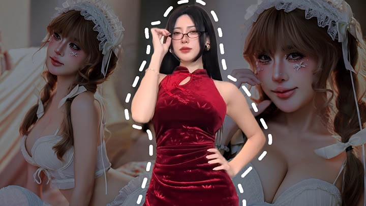 Coser Việt gây bão khi hóa thân thành Boa Hancock nấu ăn