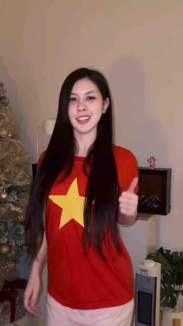 Thấy đội nhà bị loại, hot girl Thái mặc luôn áo cờ đỏ sao vàng cổ vũ Việt Nam- Ảnh 5.