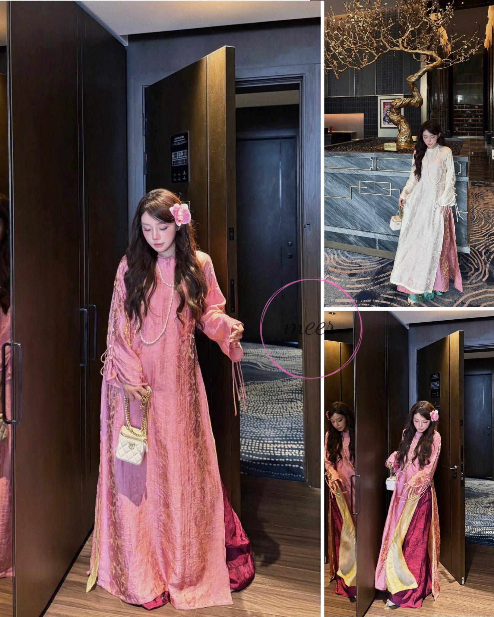 Bắt trend "phú bà" với phiên bản áo dài lụa satin bắt sáng: Giá chỉ từ 300k, nhìn thôi đã thấy chảnh- Ảnh 9.