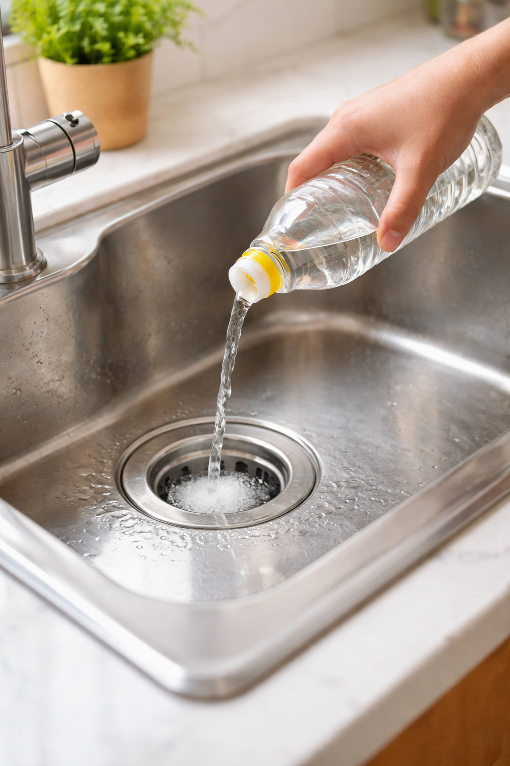 Học mẹ tôi: Chỉ cần đổ giấm vào đúng chỗ này, bếp sạch bóng - không làm là rất dễ tắc nghẽn cả tuần- Ảnh 2.