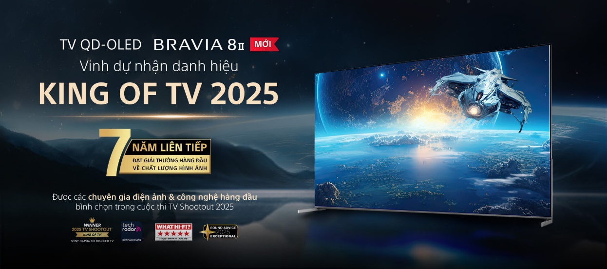 SONY BRAVIA 8 II được vinh danh “TV Xuất Sắc” tại Tech Awards 2025- Ảnh 3.