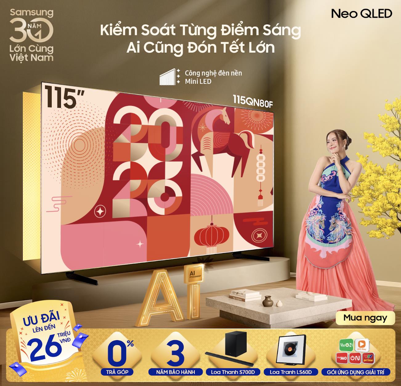 Mua combo AI TV, nhận quà Tết lớn từ Samsung- Ảnh 3.