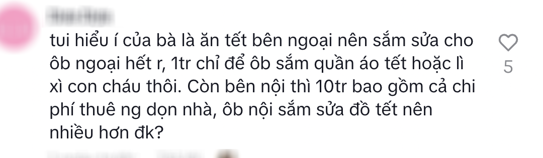 Gia đình 4 người dự trù tiêu Tết 20 triệu: Biếu nhà nội 10 triệu, nhà ngoại 1 triệu làm dậy sóng MXH- Ảnh 5.