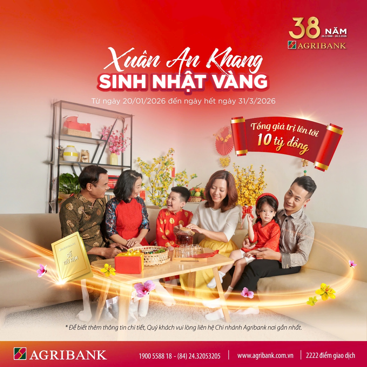 Agribank dành 10 tỷ đồng tri ân khách hàng với chương trình “Xuân an khang – Sinh nhật vàng”- Ảnh 2.