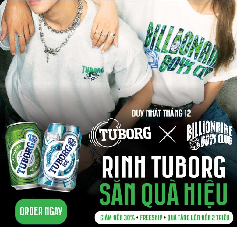 Tuborg kích hoạt năm mới bùng nổ với “cơn lốc” quà tặng hàng hiệu từ Billionaire Boys Club- Ảnh 3.