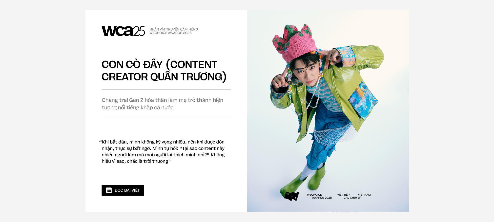 21 đề cử Nhân vật Truyền cảm hứng của WeChoice Awards 2025: Những người đang viết tiếp Việt Nam bằng câu chuyện của mình- Ảnh 9.