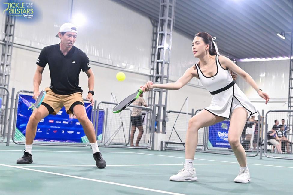 “Các bóng hồng” tỏa sáng tại Pickle Allstars: Khi sắc đẹp bước vào sân đấu pickleball- Ảnh 6. “Các bóng hồng” tỏa sáng tại Pickle Allstars: Khi sắc đẹp bước vào sân đấu pickleball- Ảnh 6.