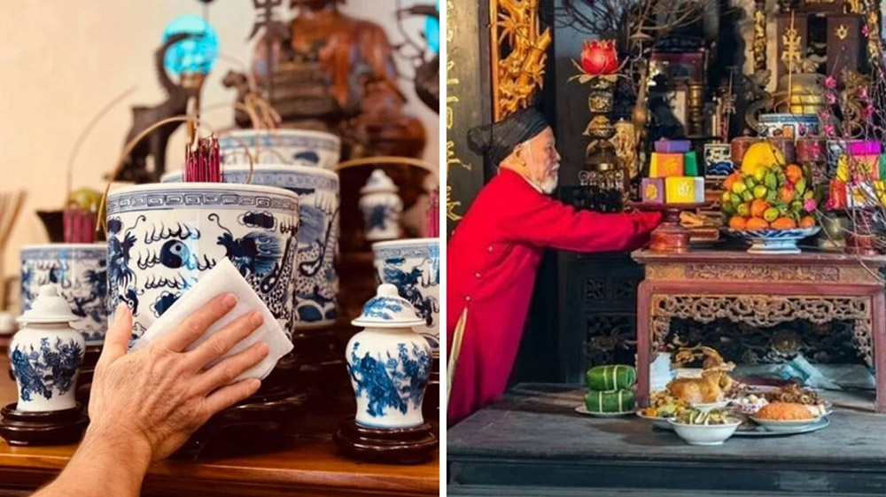 Bao sái bàn thờ đúng cách đón tài lộc: Chuyên gia hướng dẫn trình tự lau, không lau bát hương đầu tiên- Ảnh 2.