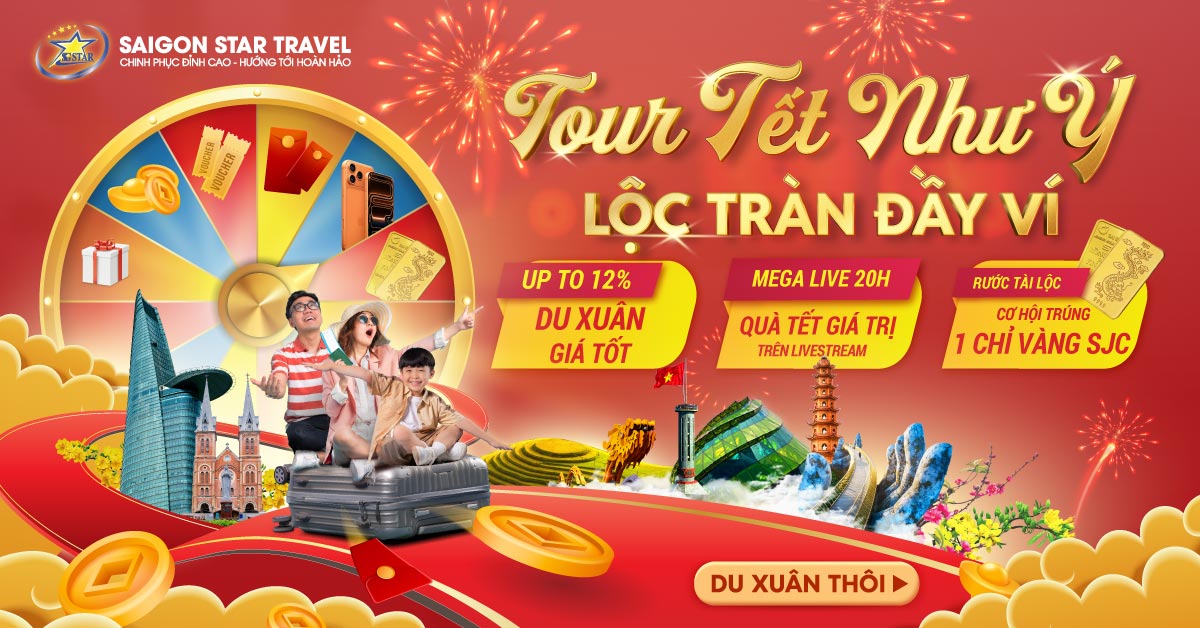 Khai xuân như ý, Rước lộc vàng: Hành trình du xuân 2026 đầy cảm hứng cùng Saigon Star Travel- Ảnh 2.