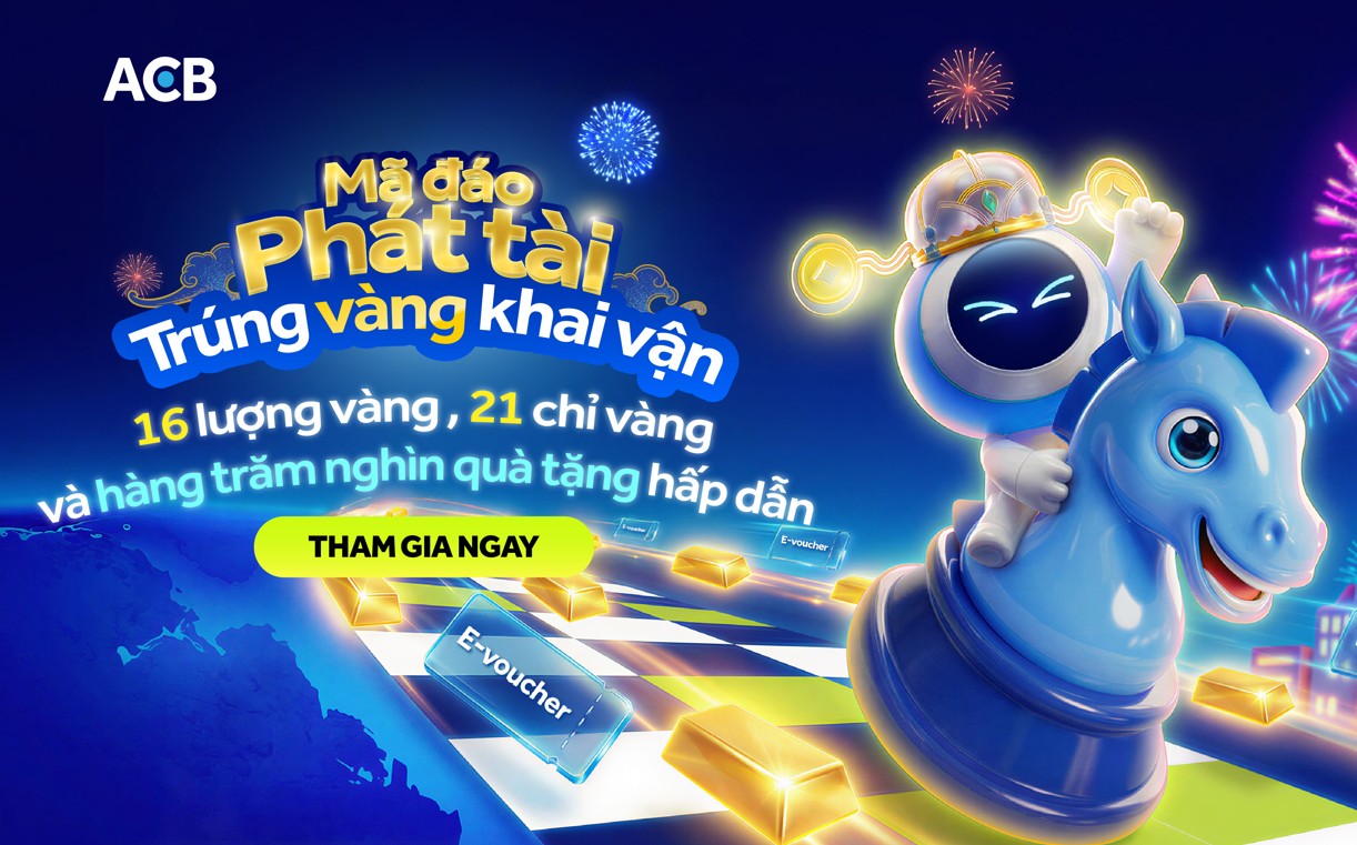ACB ra mắt chương trình “Mã đáo phát tài”, mang cơ hội “trúng vàng khai vận” dịp Tết Bính Ngọ 2026- Ảnh 1.