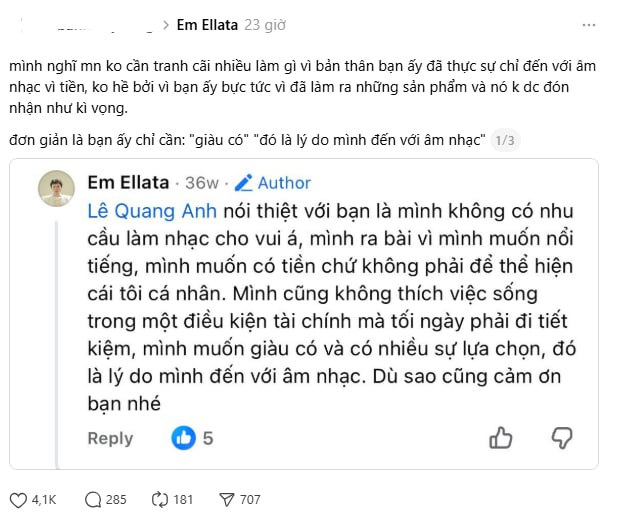 Ca sĩ vô danh viral khắp nơi vì 1 câu nói, khiến cả làng nhạc cãi nhau ỏm tỏi- Ảnh 2.