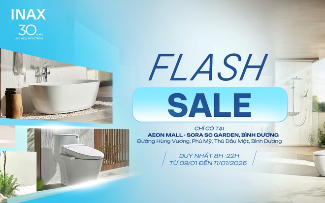 INAX kỷ niệm 30 năm tại Việt Nam với chương trình Flash Sale đặc biệt mừng năm mới tại Bình Dương- Ảnh 1.