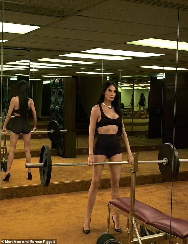 Demi Moore gây "bão" với loạt ảnh tập tạ: Nhìn vóc dáng săn chắc đáng kinh ngạc khó tin của người U70- Ảnh 2.