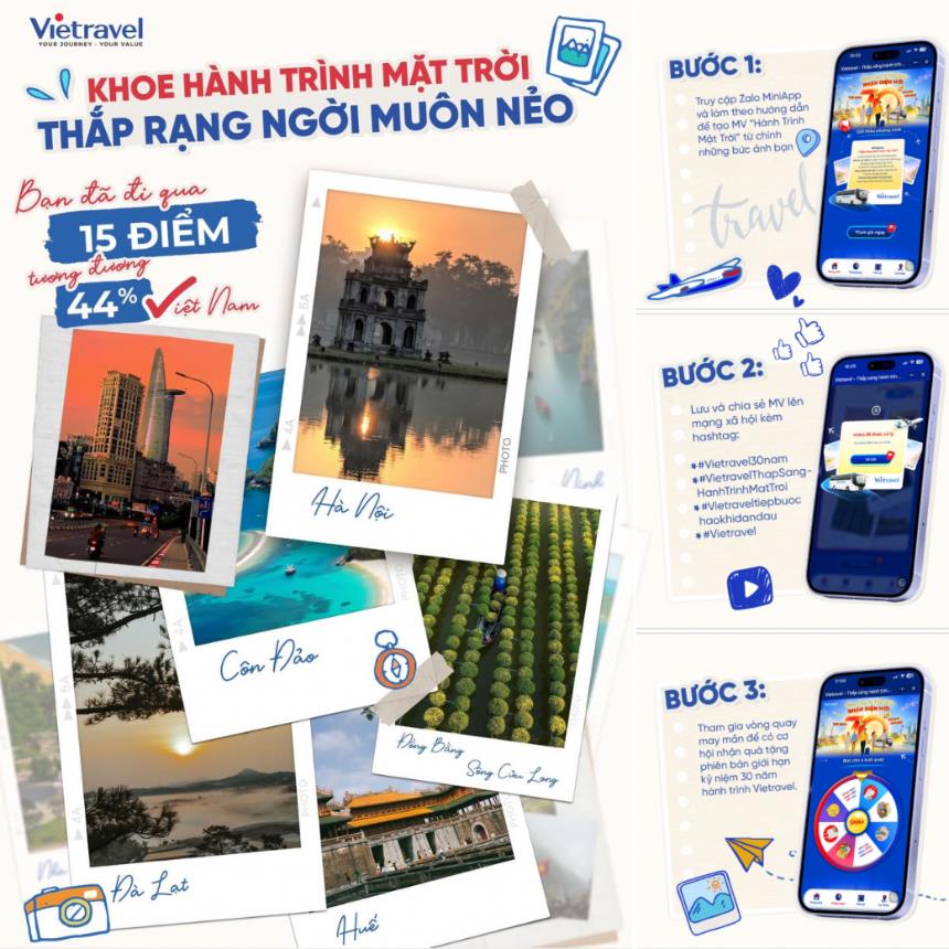 Vietravel gom triệu tia nắng trên những chuyến đi, lưu giữ “Hành Trình Mặt Trời” rạng ngời của người Việt- Ảnh 3.