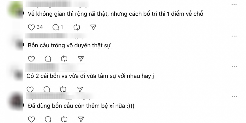 Clip khoe nhà vệ sinh “gây bão” MXH: Sạch tinh tươm, rộng rãi thoải mái, nhưng bố cục lại khiến "âm điểm"- Ảnh 5.