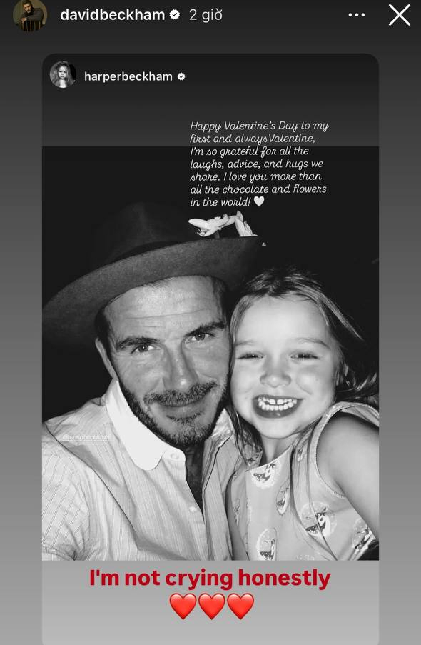 Mặc cho cả thế giới dèm pha, thiếu nữ 14 tuổi Harper bày tỏ tình yêu cực ngọt với bố - David Beckham - Ảnh 1.