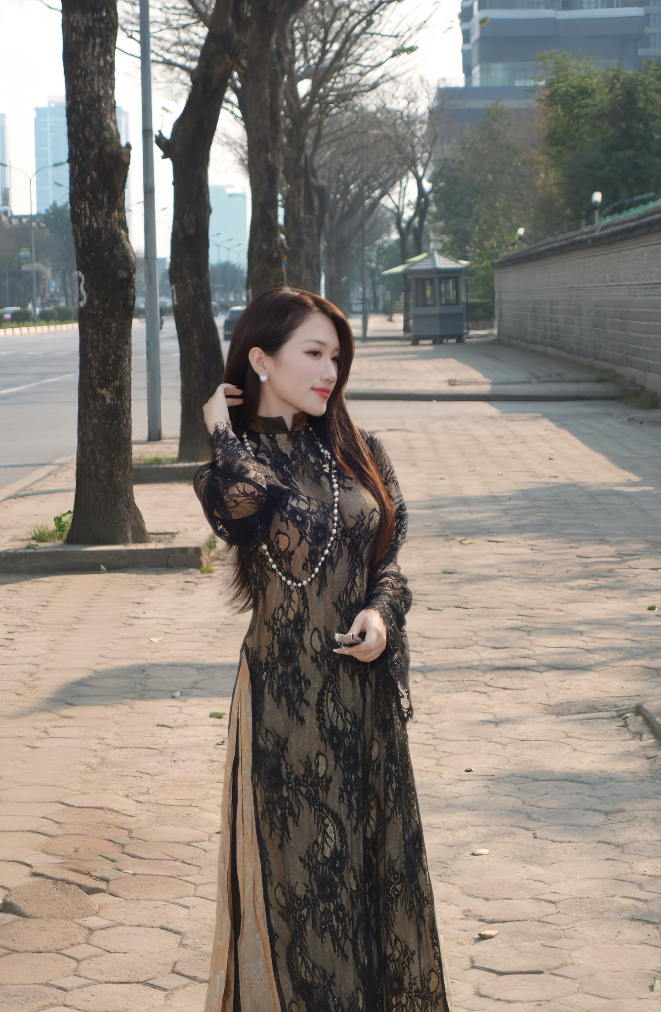 "Chốt hạ" cuối năm bằng bộ ảnh áo dài, MC Linh Nắng khiến triệu anh em game thủ mê mệt - Ảnh 6.