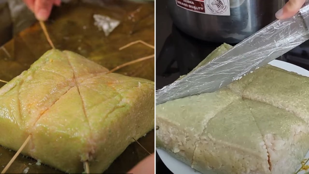 Không phải dùng lạt, làm thế này cắt bánh chưng không lo dính: Đơn giản chỉ 3 bước, ai cũng làm được- Ảnh 2.