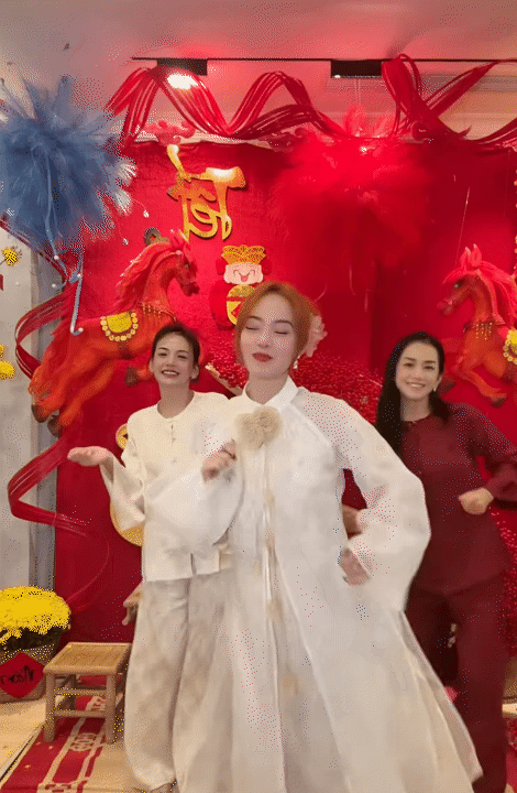 Dàn mỹ nhân đua trend Tết: Kỳ Duyên - Thiên Ân khoe visual với hit Sơn Tùng, một "chị đẹp" gây sốc khi về quê - Ảnh 4.