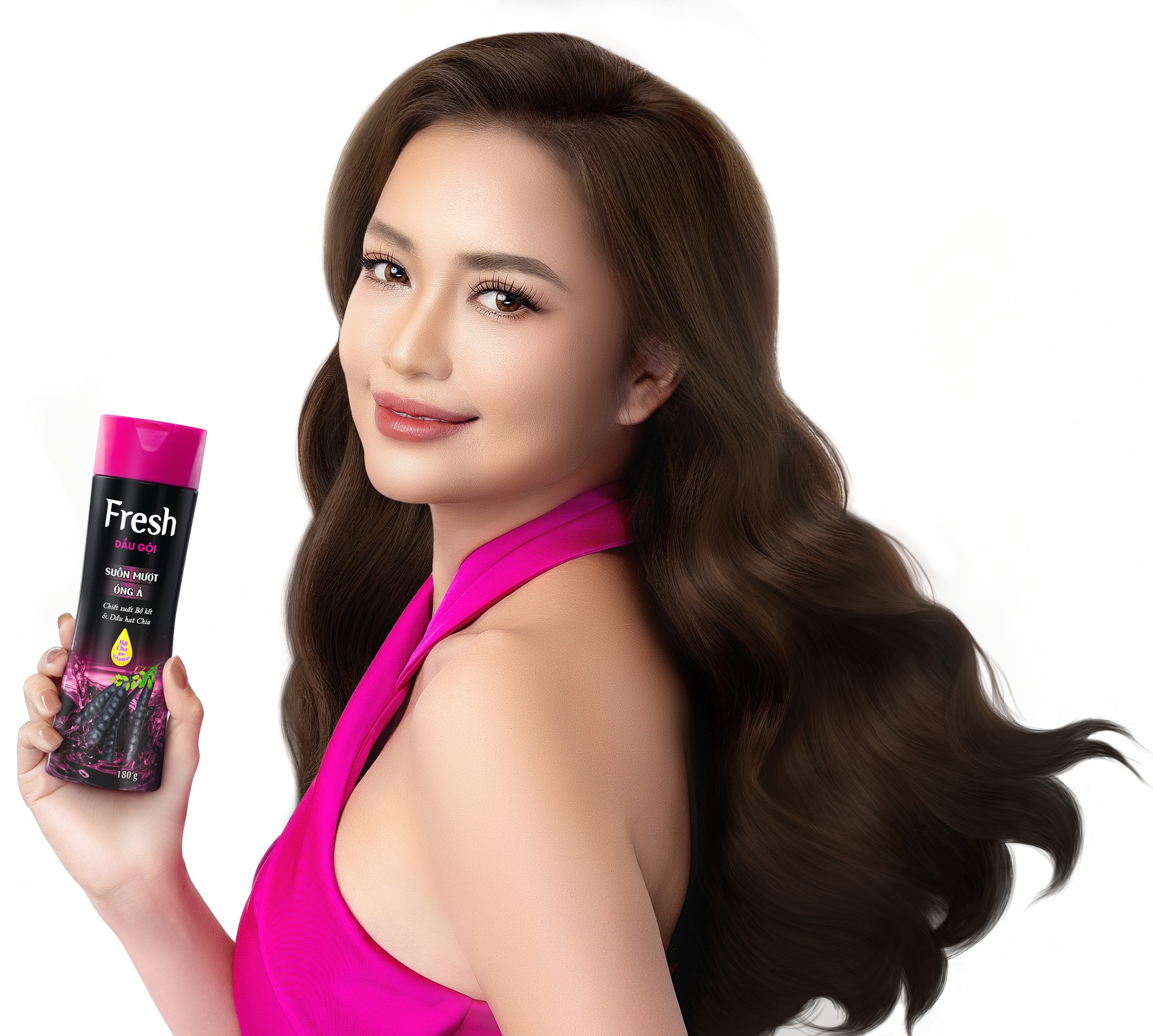 Hoa hậu Ngọc Châu bất ngờ "kết thân" với thương hiệu dầu gội gắn liền tuổi thơ bao thế hệ- Ảnh 1.
