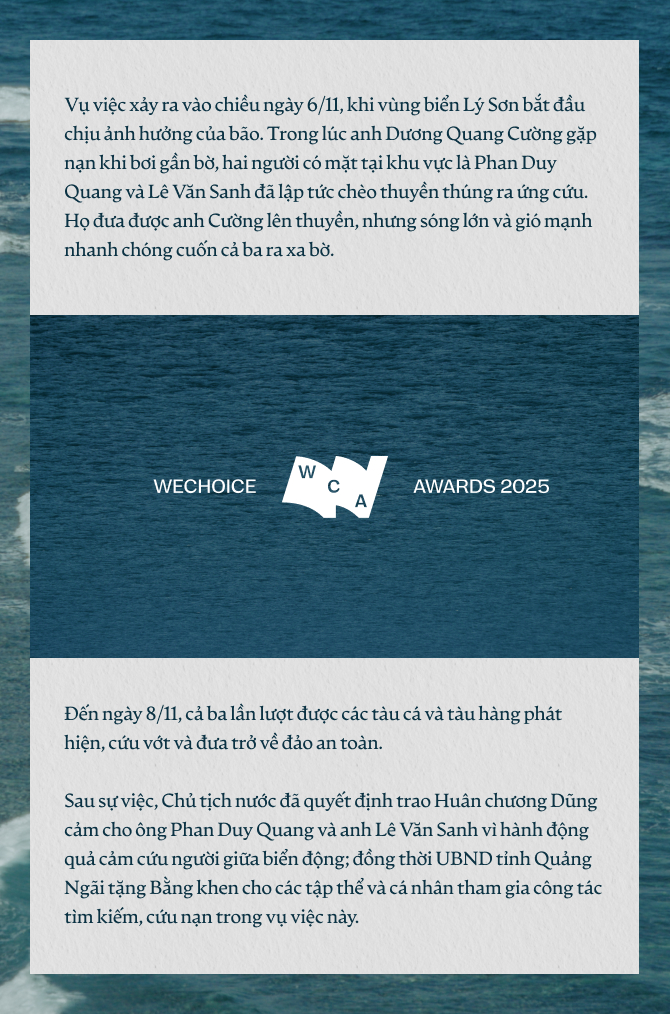Kỳ tích đưa 3 người đàn ông từ “cõi chết’ trở về: Không ai ở Lý Sơn phải đối diện với biển một mình- Ảnh 1.