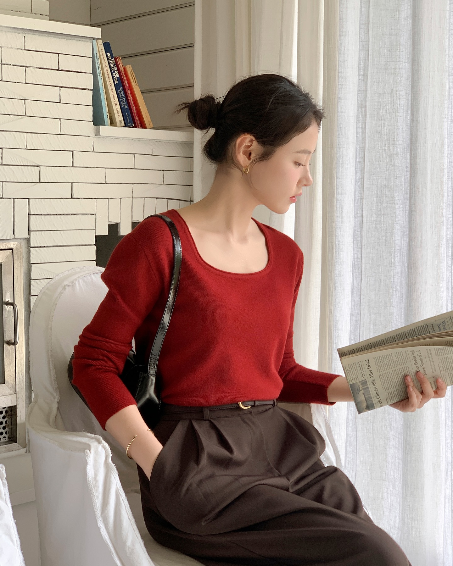 5 cách mix đồ cho người mê quần dài hơn váy, ra Tết áp dụng lại càng đẹp- Ảnh 8.