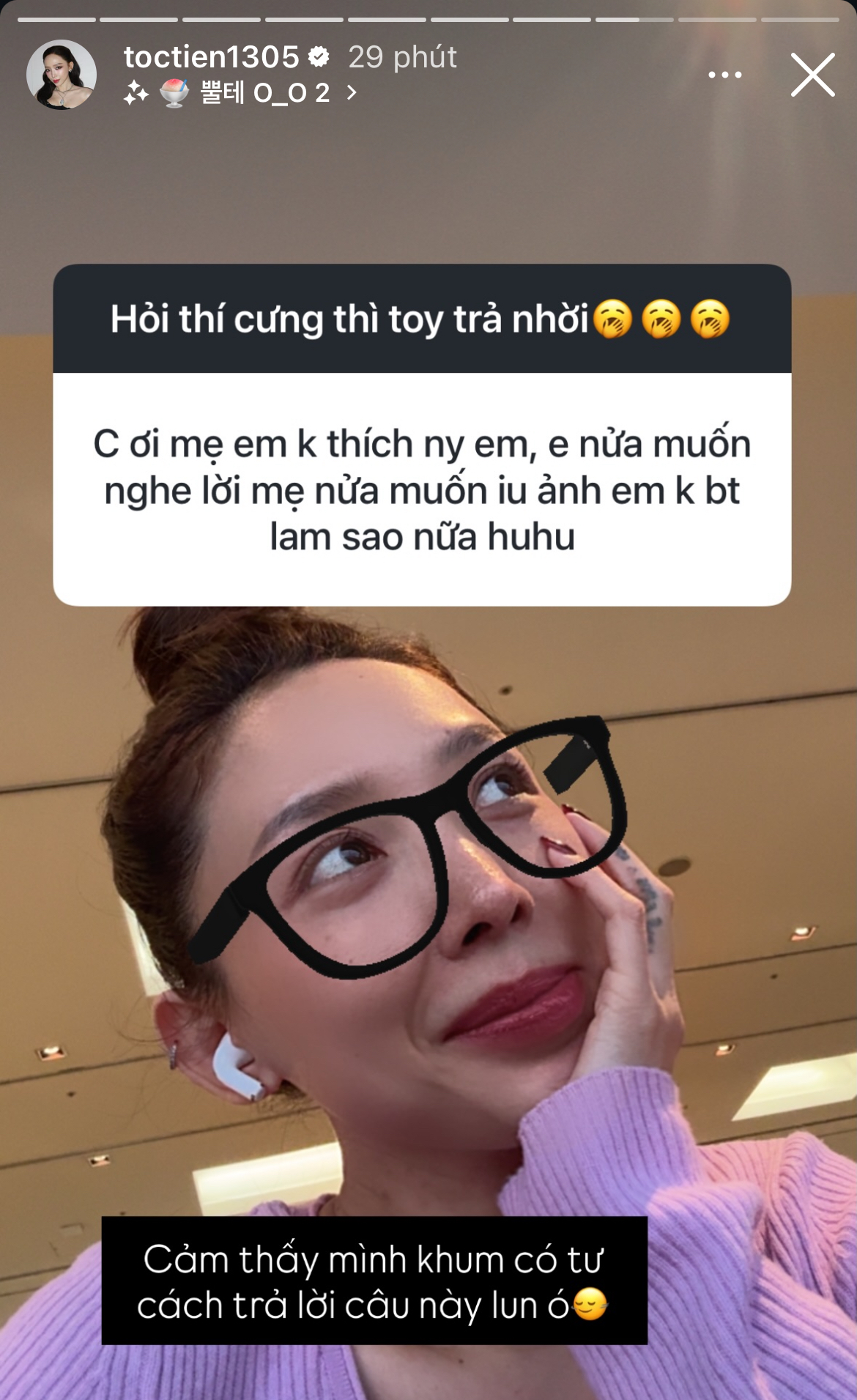 Netizen nhờ tư vấn chuyện cố chấp yêu nhưng bị mẹ cấm, Tóc Tiên: "Mình không có tư cách trả lời câu này"- Ảnh 1.
