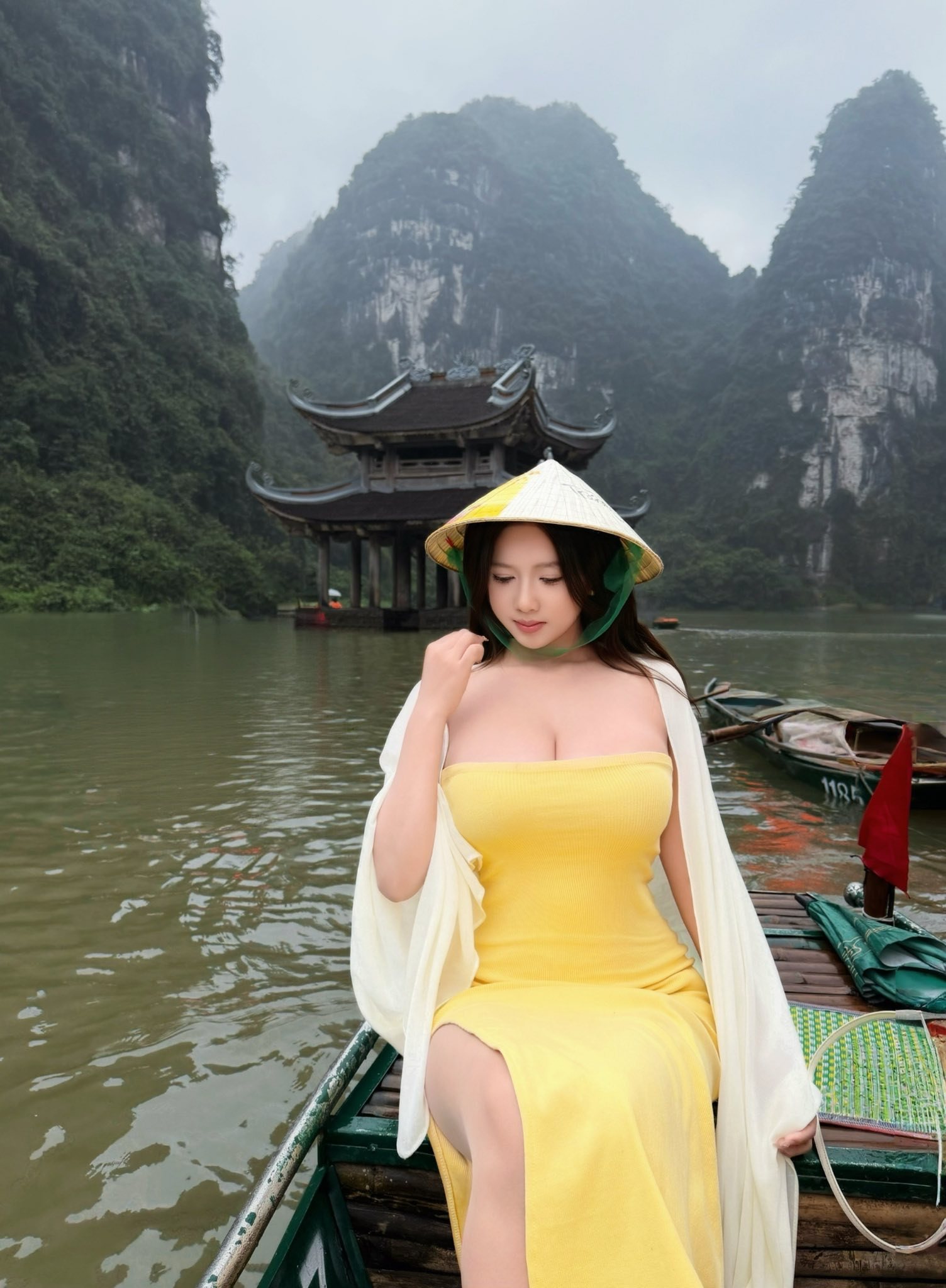 Outfit "nghiêng nước nghiêng thành" của hot girl xinh đẹp khiến triệu anh em "rụng tim" - Ảnh 2.