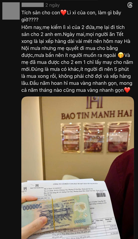 Người trẻ đi mua vàng dịp đầu năm: Không đơn giản chỉ là “xin vía Thần Tài”- Ảnh 2.