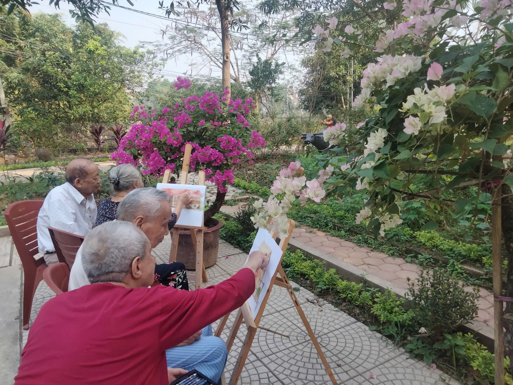 Một viện dưỡng lão ở rìa Hà Nội: Gần núi Ba Vì, có phòng ở như căn hộ chung cư thu nhỏ - Ảnh 4.