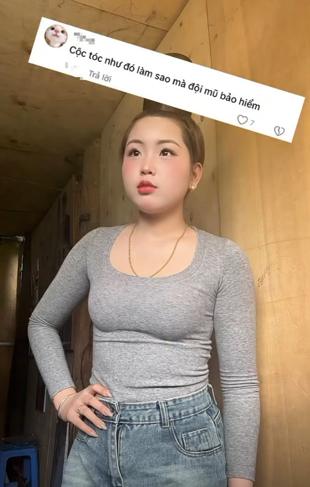 Tiết lộ cách đội mũ bảo hiểm, cô gái xinh đẹp thu về gần 1,5 triệu view- Ảnh 2.