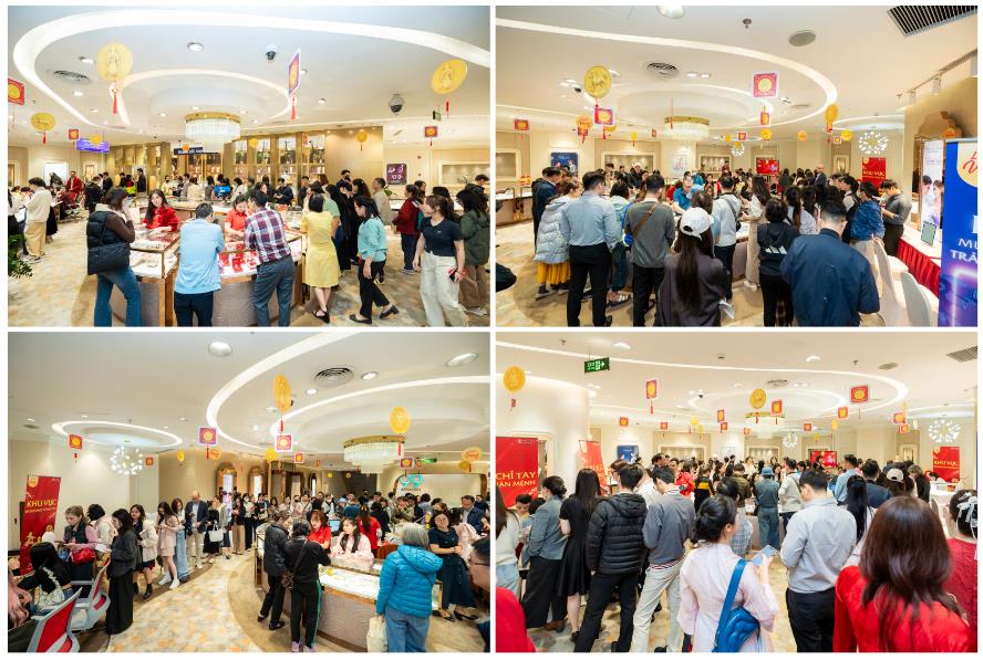 DOJI hút khách mua vàng bạc ngày Thần Tài - Ảnh 2.
