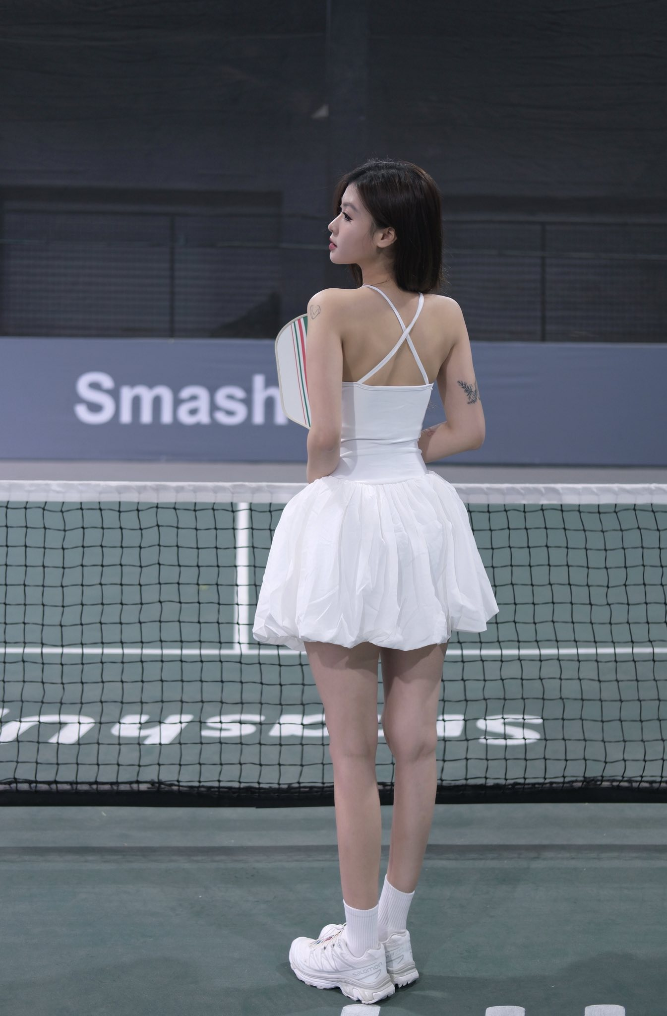 Khoe sắc trên sân Pickleball, hot girl khiến người xem "ưng mắt" từ cả nhan sắc tới thần thái- Ảnh 4.