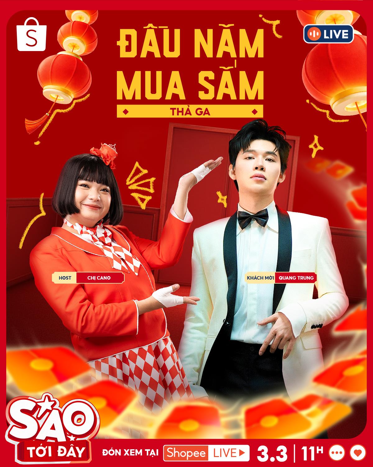 “Mở bát” Shopee Live đầu năm: từ Fan Meeting Đảo Hoa Hậu chấn động đến màn tái xuất của “Sao Tới Đây” - Ảnh 3. “Mở bát” Shopee Live đầu năm: từ Fan Meeting Đảo Hoa Hậu chấn động đến màn tái xuất của “Sao Tới Đây” - Ảnh 3.
