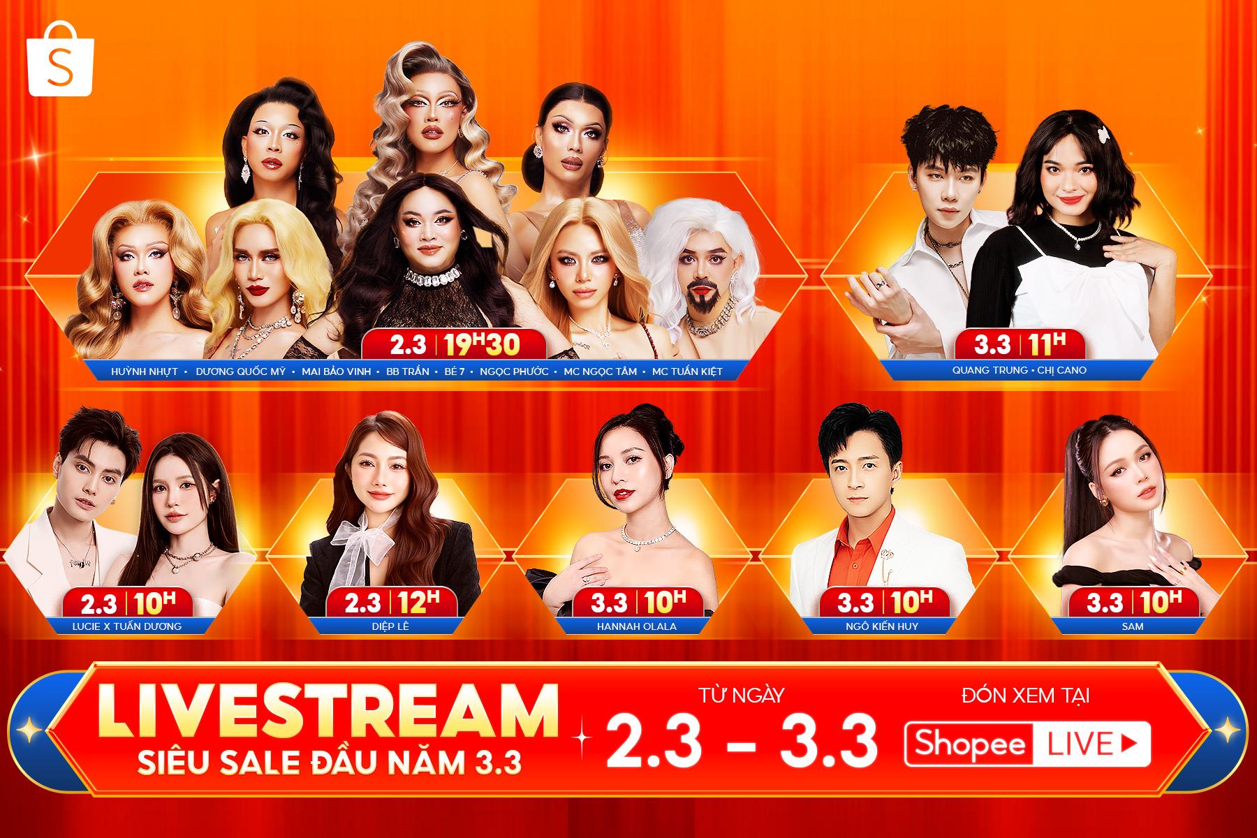 “Mở bát” Shopee Live đầu năm: từ Fan Meeting Đảo Hoa Hậu chấn động đến màn tái xuất của “Sao Tới Đây” - Ảnh 4. “Mở bát” Shopee Live đầu năm: từ Fan Meeting Đảo Hoa Hậu chấn động đến màn tái xuất của “Sao Tới Đây” - Ảnh 4.