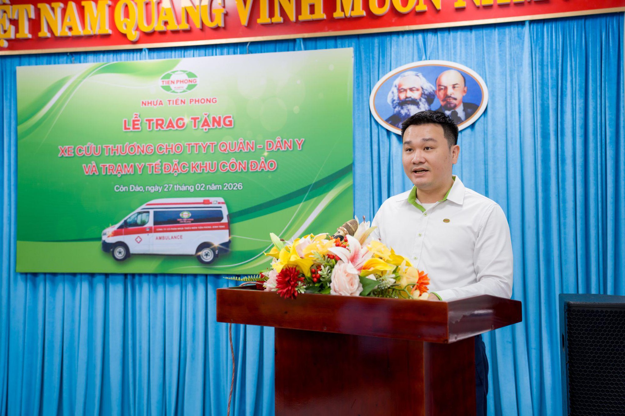 Nhựa Tiền Phong trao tặng 2 xe cứu thương hơn 2 tỷ đồng, tăng cường năng lực cấp cứu tại đặc khu Côn Đảo- Ảnh 5.