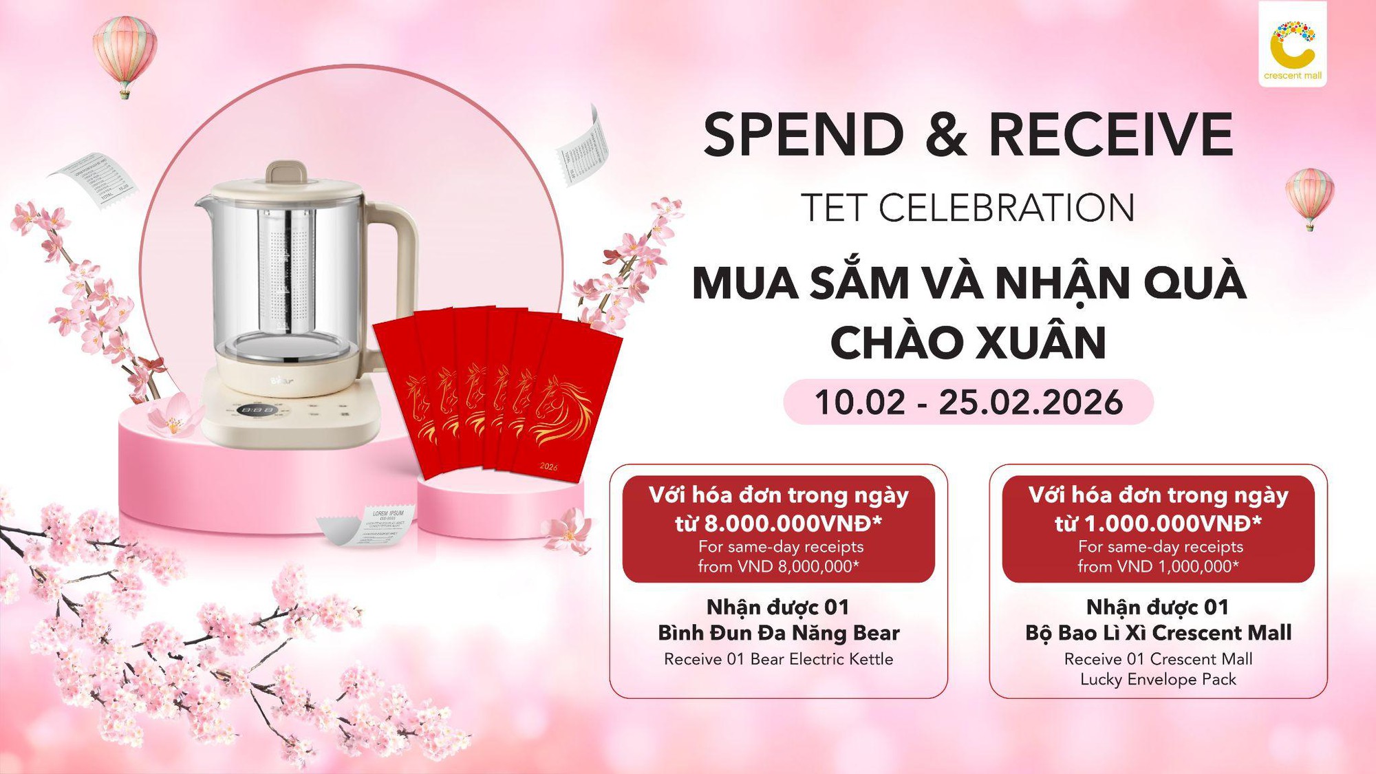 Giới trẻ rủ nhau “lên mây” đón tết tại Crescent Mall với rừng đào và khinh khí cầu siêu mộng mơ- Ảnh 5. Giới trẻ rủ nhau “lên mây” đón tết tại Crescent Mall với rừng đào và khinh khí cầu siêu mộng mơ- Ảnh 5.