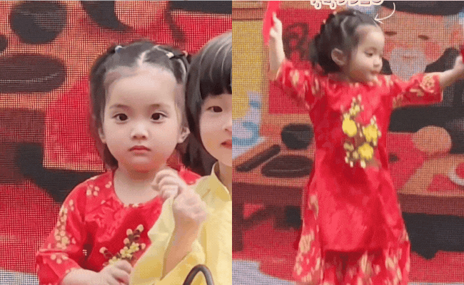 Không thể rời mắt khỏi Lisa nhà Khánh Thi-Phan Hiển lần đầu diễn sân khấu, xinh yêu quá mức, khí chất chuẩn "con nhà nòi" - Ảnh 1.