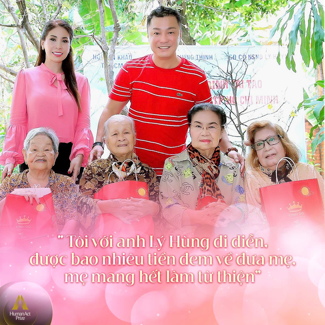 Lý Hương: "Tôi với anh Lý Hùng đi diễn, được bao nhiêu tiền đem về đưa mẹ, mẹ mang hết làm từ thiện" - Ảnh 1. Lý Hương: "Tôi với anh Lý Hùng đi diễn, được bao nhiêu tiền đem về đưa mẹ, mẹ mang hết làm từ thiện" - Ảnh 1.