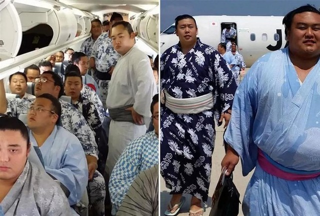 Đoàn sumo rầm rộ lên máy bay khiến hãng không "toát mồ hôi hột", phải điều chuyên cơ "san sẻ gánh nặng" vào phút chót - Ảnh 1. Đoàn sumo rầm rộ lên máy bay khiến hãng không "toát mồ hôi hột", phải điều chuyên cơ "san sẻ gánh nặng" vào phút chót - Ảnh 1.