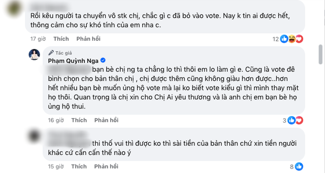 Đăng số tài khoản để kêu gọi bình chọn, chị đẹp đóng phim giờ vàng bị nhắc nhở nhưng lại đáp trả thế này- Ảnh 3.