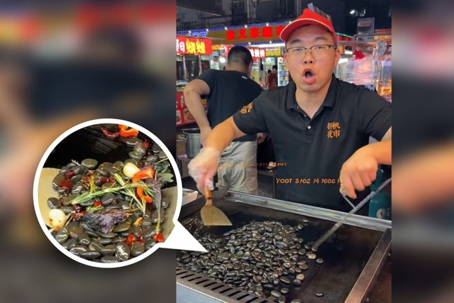 Màn mukbang món đá xào khiến dân mạng tròn mắt: Hoá ra đây là cách người ta ăn chúng! - Ảnh 3.