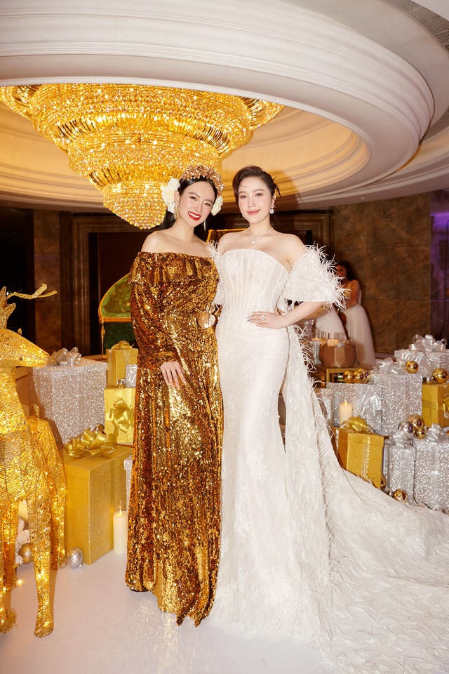 Angela Phương Trinh bất ngờ tái xuất với hình tượng nữ thần trong dạ tiệc của vợ Chi Bảo- Ảnh 5.