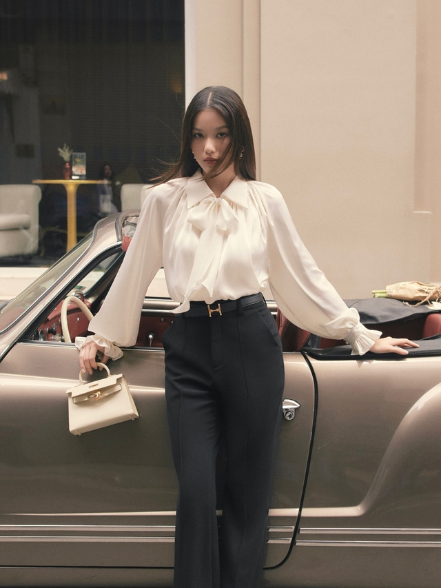 Kiểu áo ruột của "phú bà" Đào Hỷ Nhi: Thanh lịch, nền nã lại sang nức nở, nàng nào cũng nên sắm về tủ đồ- Ảnh 8.