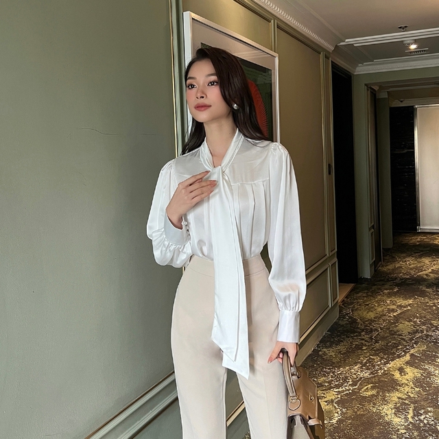 Kiểu áo ruột của "phú bà" Đào Hỷ Nhi: Thanh lịch, nền nã lại sang nức nở, nàng nào cũng nên sắm về tủ đồ- Ảnh 10.