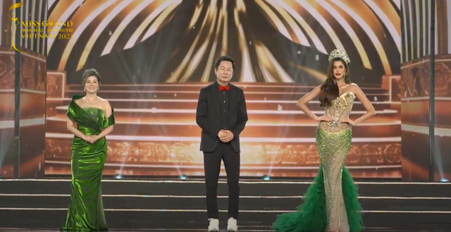 Hoa hậu Thiên Ân cùng top 44 chào sân, màn hô tên bùng nổ Chung kết Miss Grand Vietnam 2023 - Ảnh 8.