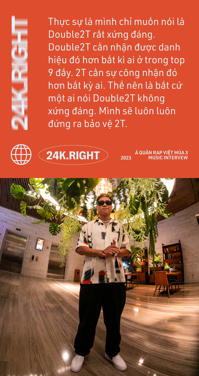 24k.Right: &quot;3 năm trước không mua nổi 1 cái bánh mì, 3 năm sau bị đồn mua giải Rap Việt, tôi xem là thành công&quot; - Ảnh 6.