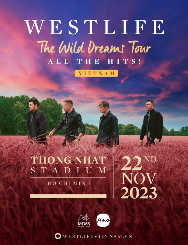 Dân mạng Việt Nam 'phát sốt' vì concert của Westlife: tương tác poster 'khủng' nhất toàn bộ tour, gấp 10 lần Ấn Độ! - Ảnh 1.